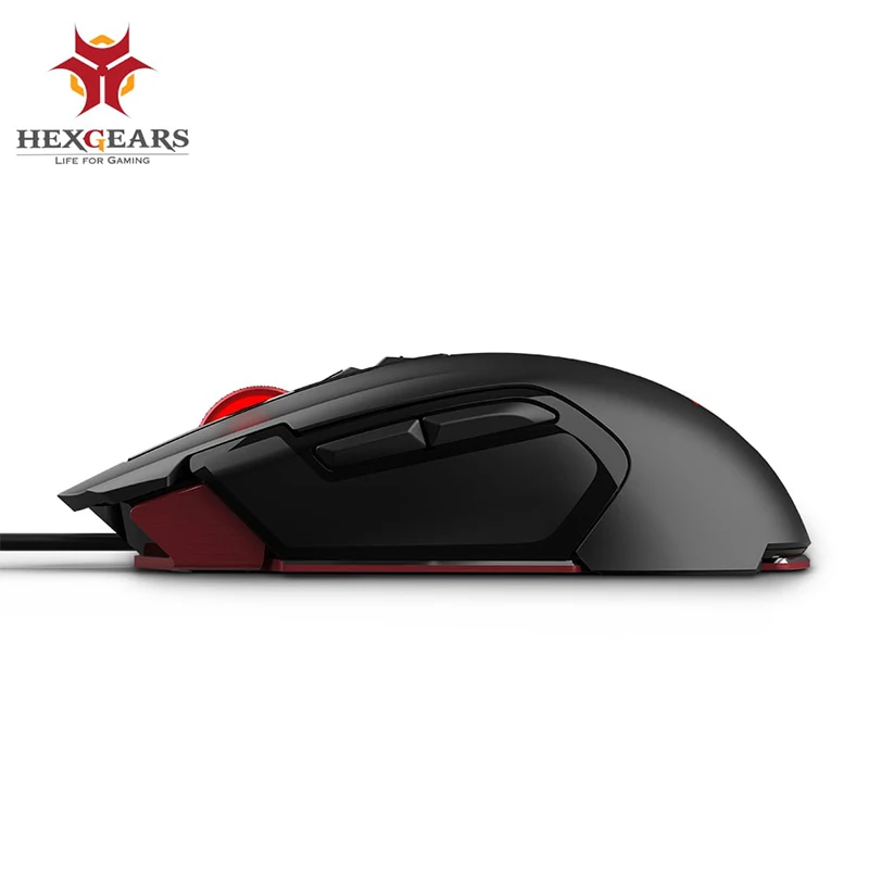 Hexgeards GM201 6000 dpi геймерская мышь RGB 7 металлическая кнопка Kailh 20 миллионов микро
