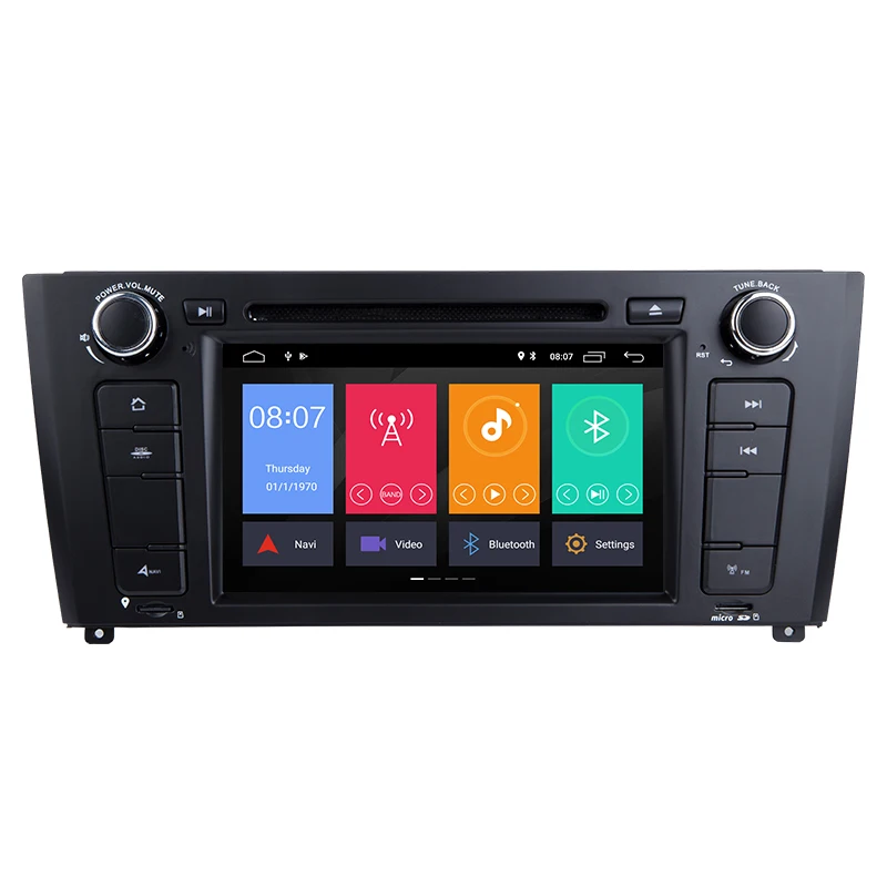 Sale Android 8.1 Car DVD Player For BMW E81 E82 E88 2004-2011 1 Series 120 Multimedia Radio GPS Navigation Wifi Mirrorlink OBD DVR SD 1