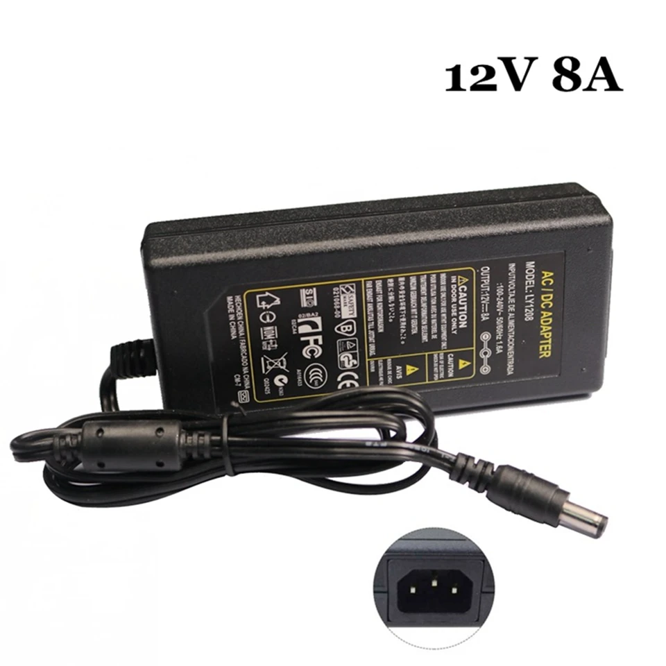 AC110-220V для DC12V Питание адаптер трансформатор 1A 2A 3A 5A 6A 8A 10A Зарядное устройство конвертер для 2835 5630 5050 Светодиодные ленты света