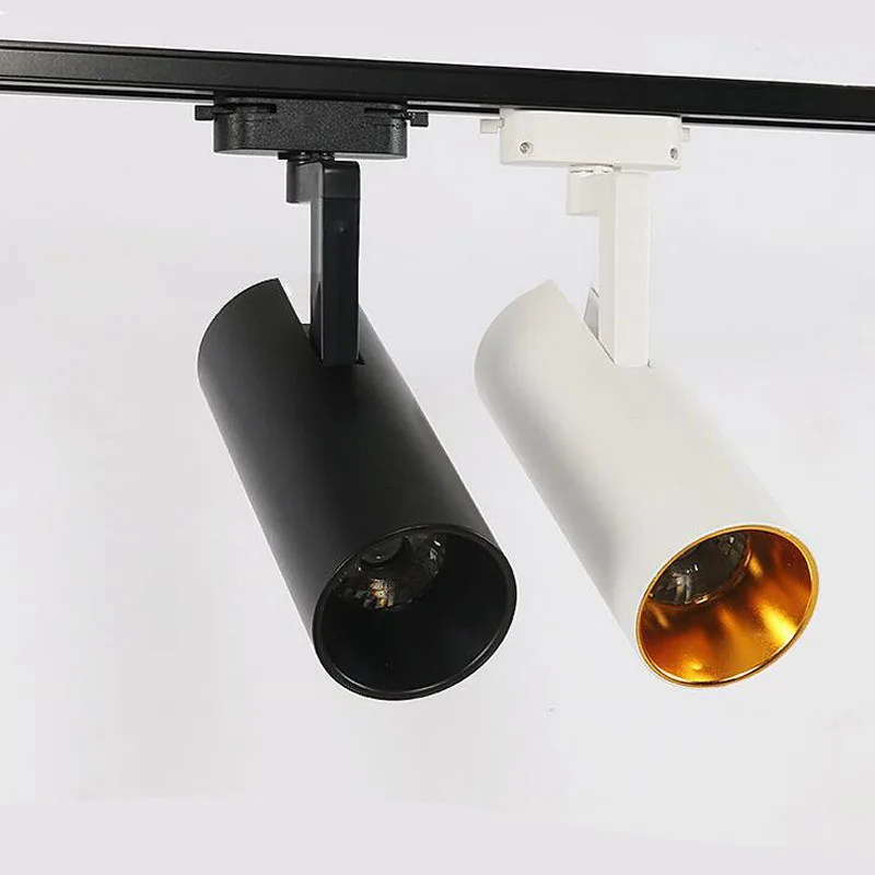 Fanlive 20pcs/lot Cob New Track Light 20w 30w COB Rail Spotlight AC85-265V Lights Modern Ceiling Home Deco | Освещение