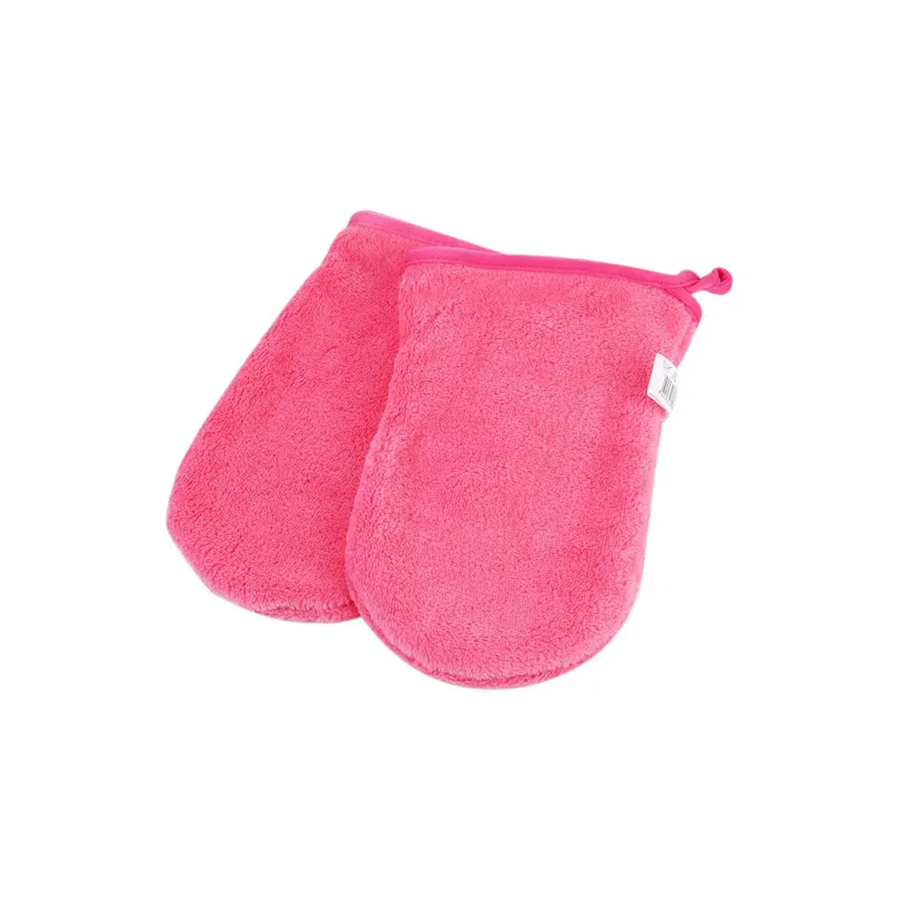 

Comfortable Design Smooth Reusable Microfiber Facial Cloth Face Towel Makeup Remover Cleansing Glove Tool