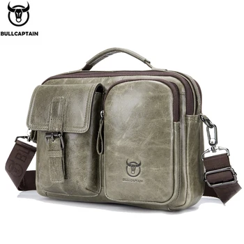 

2019 Genuine Leather Men Crossbody Bags Male Briefcase Bag for Notebook Casual Men Messenger Bags Business Men Shoulder Bags