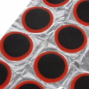 

48pcs 25mm New Bike Bicycle Flat Tire Repair Kit Tool Set Patch Rubber Portable Fetal Best Quality Cycling