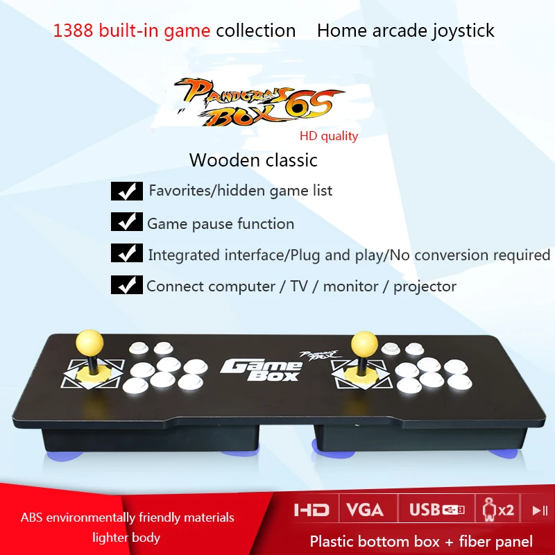 Pandora Box 6s 1500 игра в одной встроенной аркаде/2D видео игры HD качество Подключение PS3