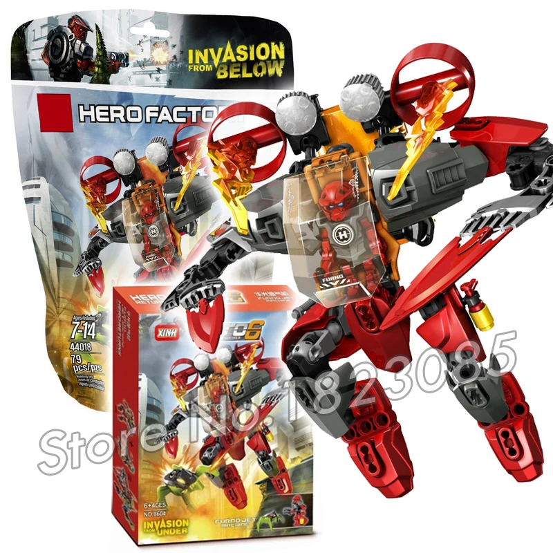 

79pcs Bela 2016 Hero Factroy FURNO Jet Machine Model Building Action Bricks Toys Robots Compatible With Lego