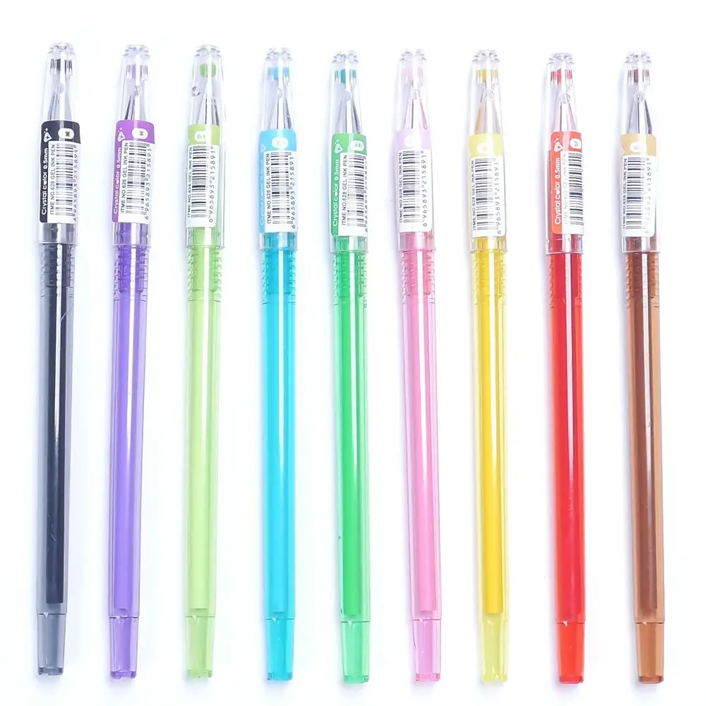 

Hot 1PC Plastic Gel Pen Colored Diamond Tips Gel Pens Kids School Supplies Korean Stationery Student Gifts Awards Writing Tools