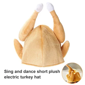 

Cotton Roasted Turkey Hats for Thanksgiving Halloween Costume Dress Up Party JL