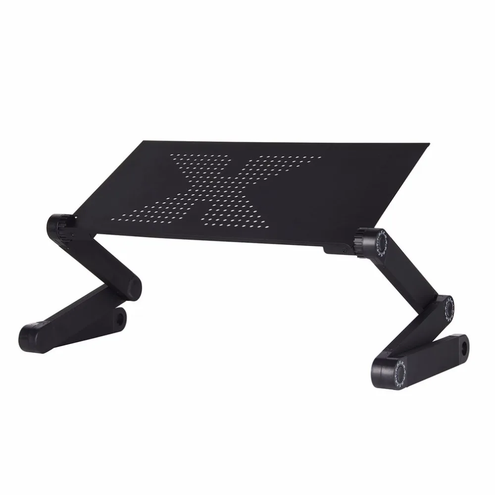 Складной компьютерный стол из алюминиевого сплава с поворотом на 360 градусов, регулируемый письменный стол, охлаждающая настольная подставка для ноутбука, ноутбука