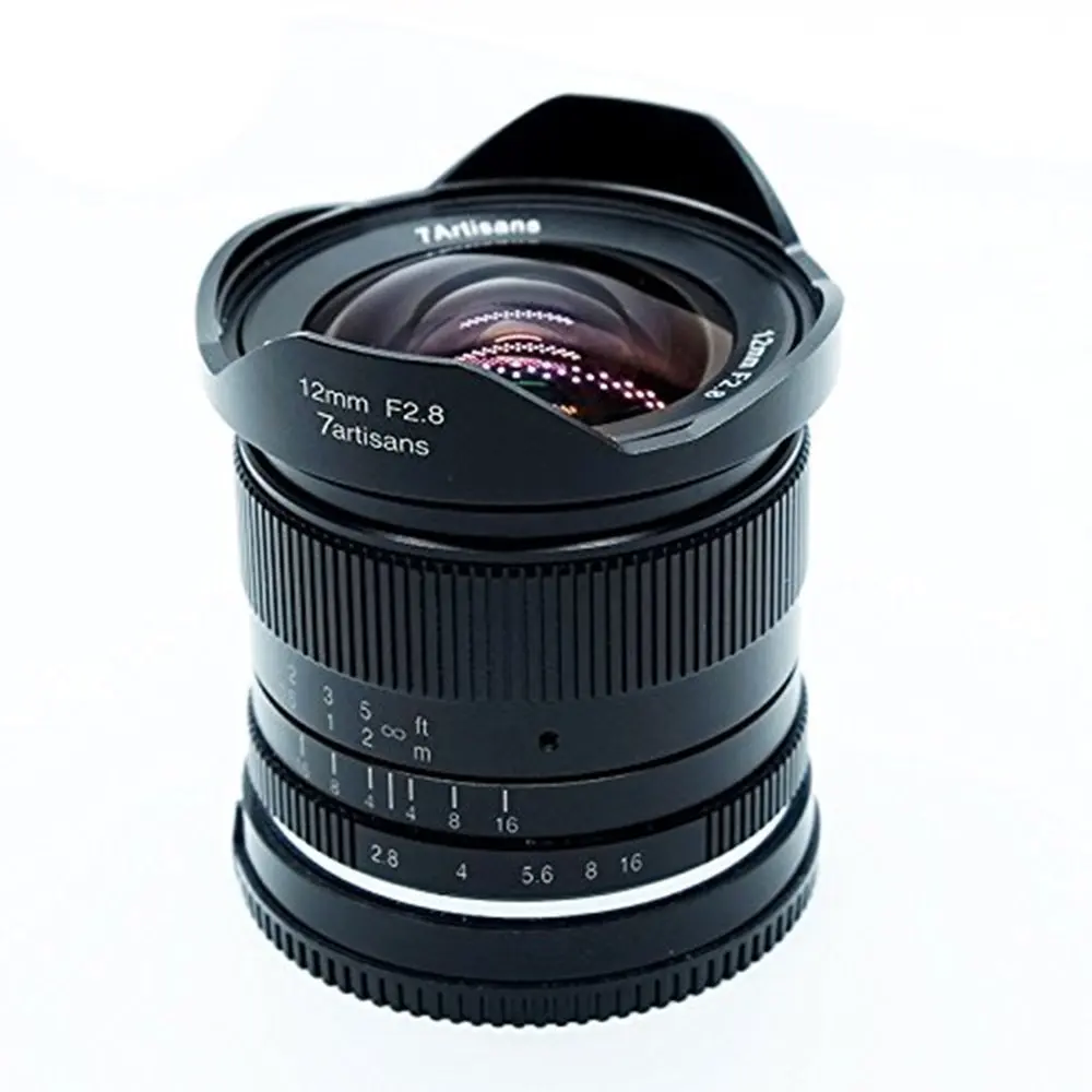 7 ремесленников 12 мм f2.8 ультра широкоугольный объектив для Canon EOSM Fuji FX M43 E-mount APS-C беззеркальных камер A6500 A6300 XT2 объектив