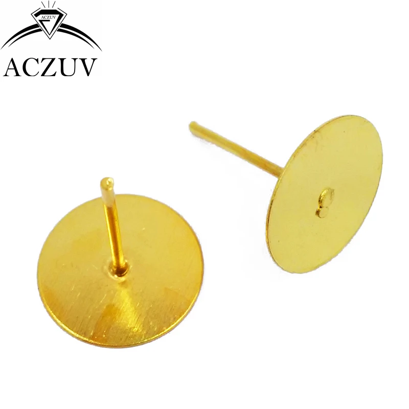 Wholesale 5000pcs Gold Plated 4mm 6mm 8mm 10mm Earring Pins Stud
