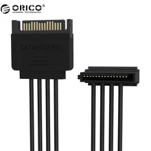 ORICO SATA Standard 15 Pin 3 in 1 or 4 in 1 DIY Chassis Power Cord HDD Cables Support Strong Power for Multiple Hard Drives
