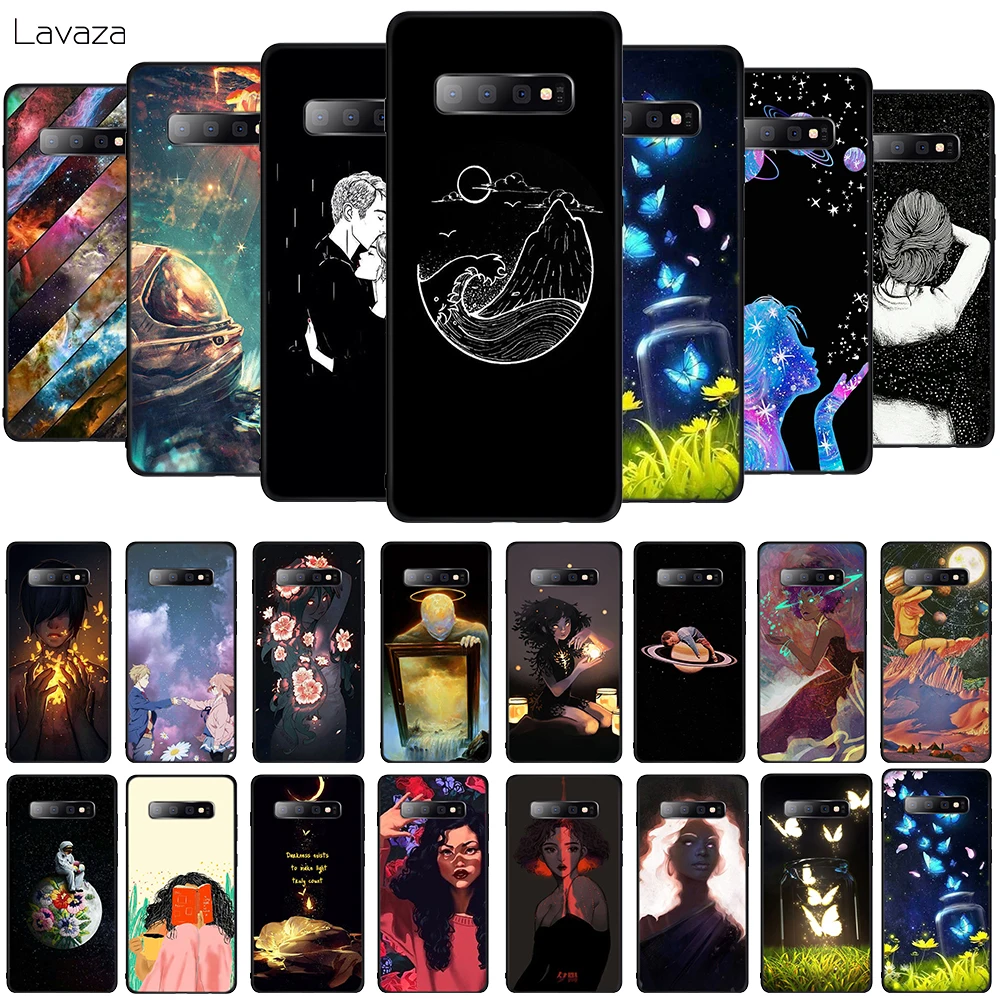 Мягкий чехол для телефона Lavaza Space girl Samsung Galaxy S8 S9 S10 Plus A6 A8 A9 2018 A30 A50 TPU | Мобильные