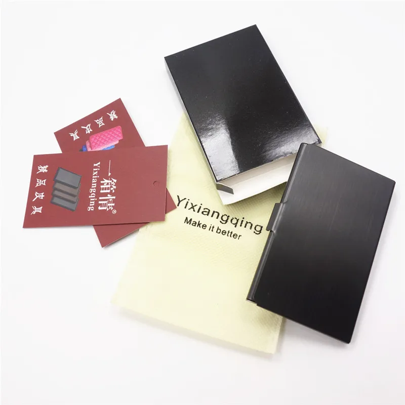 Бизнес-держатель для карт чехол для визиток из нержавеющей стали держатель для карт унисекс