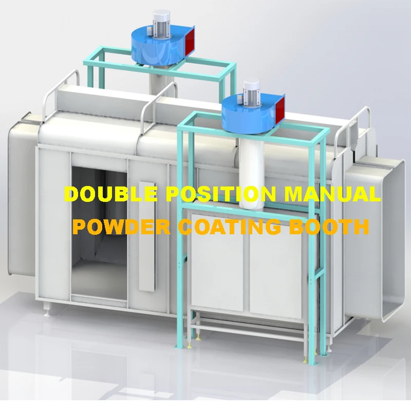 PCBM-480 Подгонянная Электростатическая ручная порошково-покрасочная камера двойная ручная камера порошкового напыления