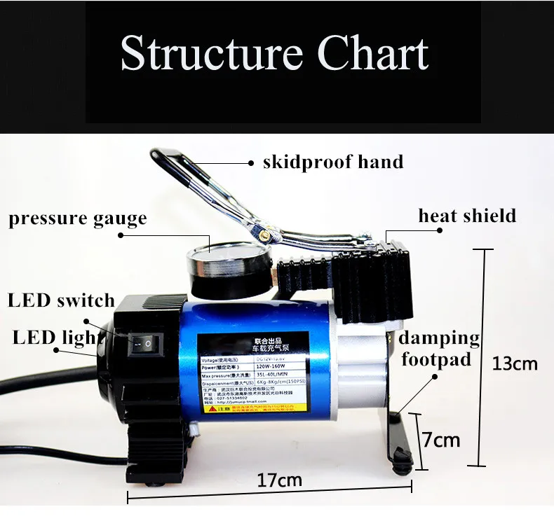 walmart air pump for car tire Imported Japanese CNC machine tire pump