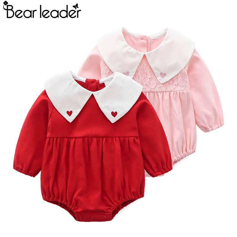 Bear Leader/Комбинезоны для маленьких девочек весенняя одежда новорожденных Одежда с
