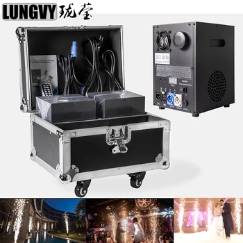 

Free Shipping 2pcs/Lot Flight Case Packing New 400W Remote DMX Control Stage Cold Spark Fireworks Sparkular Machine For Outdoor