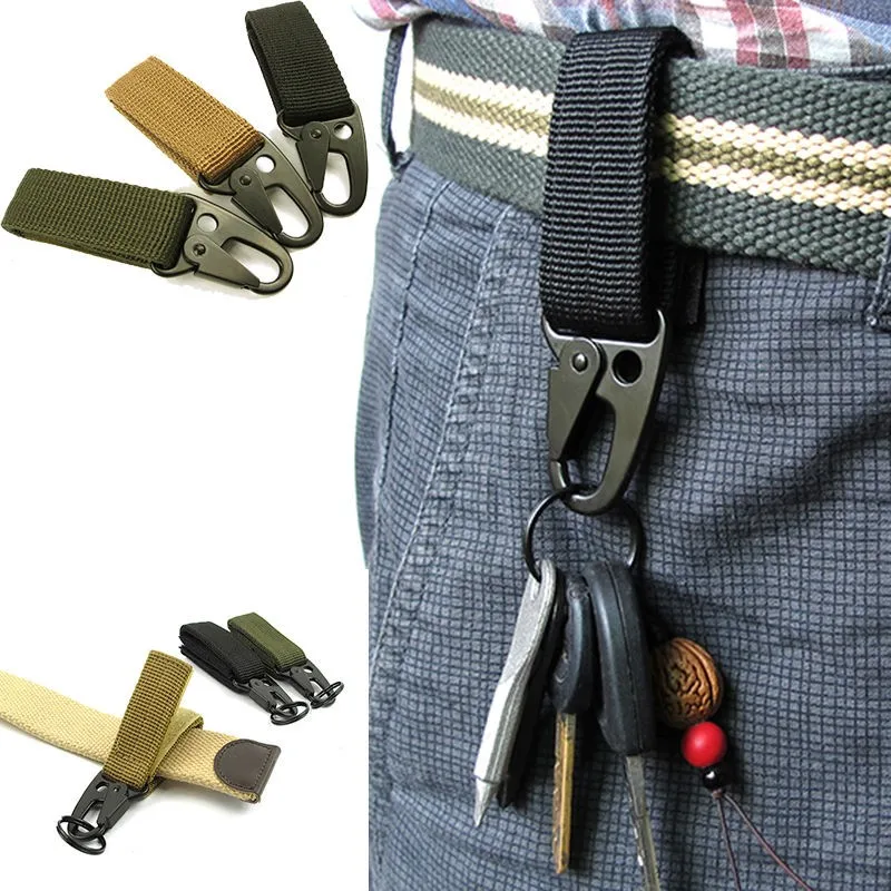 

Multi-purpose Practical Carabiner High Strength Sturdy Durable Nylon Key Hook Belt Buckle Hanging Car Key-chains Outdoor Tool