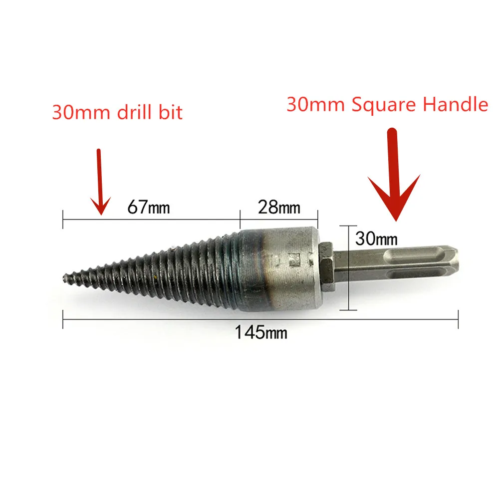 Дровяные сверла из стального материала, сверло с разделяющими конусами, Дровокол, винтовой дровяной станок, сверлильные инструменты - Цвет: A