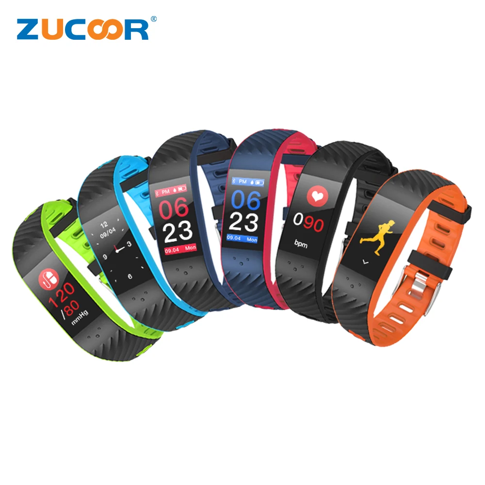 

ZUCOOR Smart Bracelet Wristband Tonometer Heart Rate Monitor RB78 Pressure Meter Bluetooth Fitness Pedometer Clever Sport Bangle