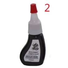5 шт. Перманентный макияж микро набор пигментов татуировки чернила косметические 10 мл для татуажа бровей Макияж шоколадный коричневый цвет
