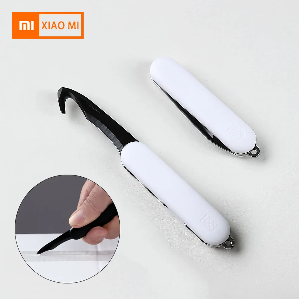 

Xiaomi Mijia Huohou Mini Unpacking Knife Cutting Knife Fold Fruit cut tool Camp Tool Open Package outdoor survive clip cam