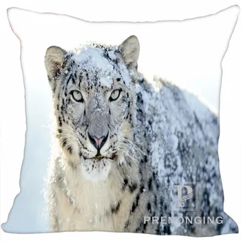 

Custom Pillowcase Cover Snow Leopard Square Zipper Pillow Cover Print Your Pictures 20x20cm,35x35cm(one side) 180117#19