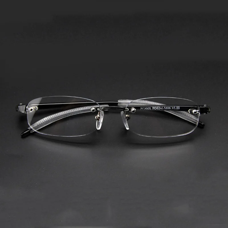 Zilead сверхлегкие мягкие TR90 бескаркасные готовые очки для близорукости мужские деловые близорукие Glasses-1.0to-4.0 унисекс - Цвет оправы: 3.0