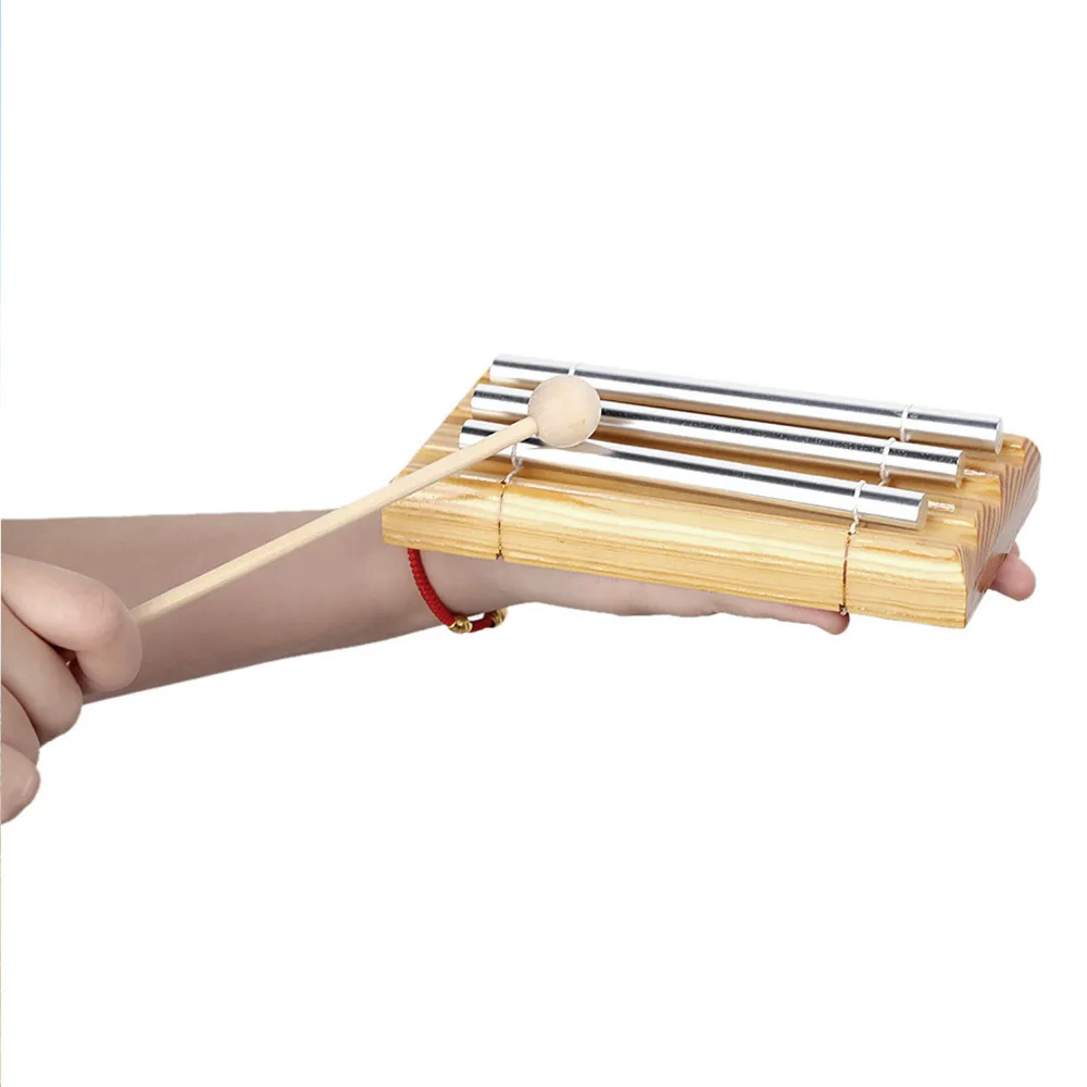 Забавные 3 тон энергии перезвон музыкальная игрушка ударный инструмент с молоток класс напоминание колокол Ксилофоны, подарки для детей