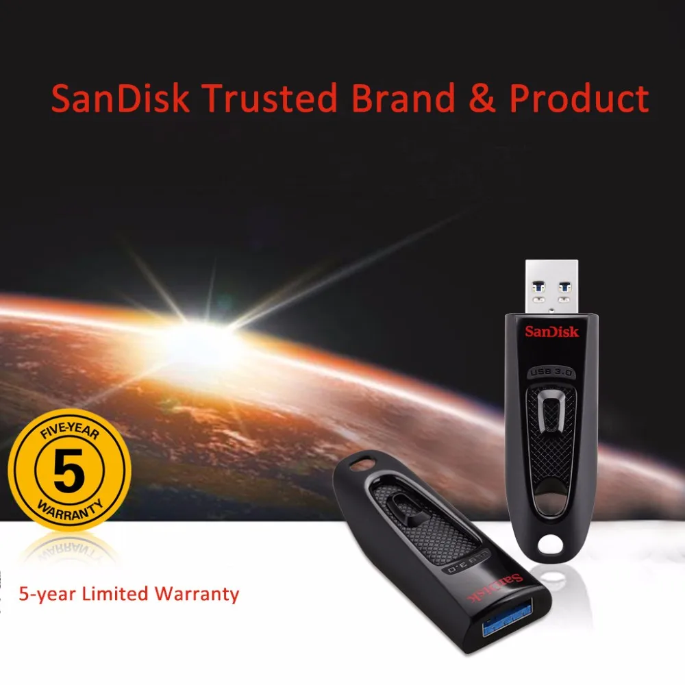 Двойной Флеш-накопитель SanDisk CZ48 флеш-накопитель USB 3,0 256 ГБ флэш-накопитель 128 ГБ USB3.0 флеш-накопитель 64 Гб U диск 32 Гб оперативной памяти, 16 Гб встроенной памяти USB ключевые читать Скорость до 100 м/с