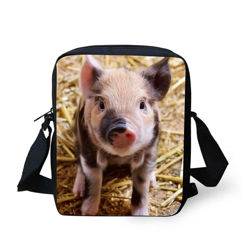 

Cross Body Bag Cartoon Pig Printing Messenger Bags for Men Women Hot Brand Small Cross Body Bags for Ladies Mens Travel Bags