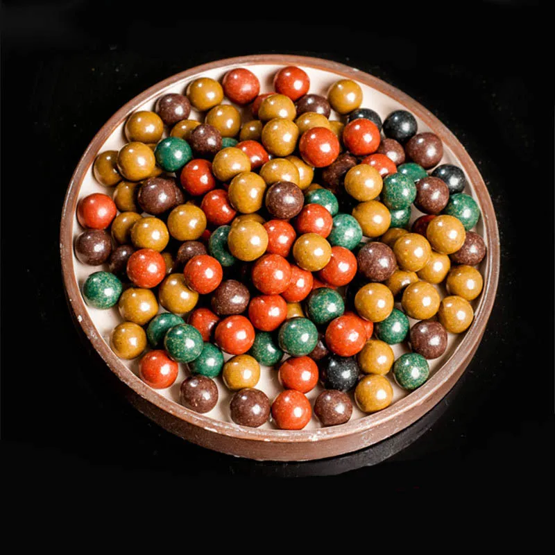 100 pcs/1000 pcs 9-10mm اللون الطين كرات المقلاع كرات المقلاع اطلاق النار المنجنيق استبدال في الهواء الطلق الصيد الذخيرة الطين كرات