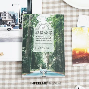 

30 Sheets/Set Touch on lightly Series Postcard /Greeting Card/Message Card/Birthday Letter Envelope Gift Card