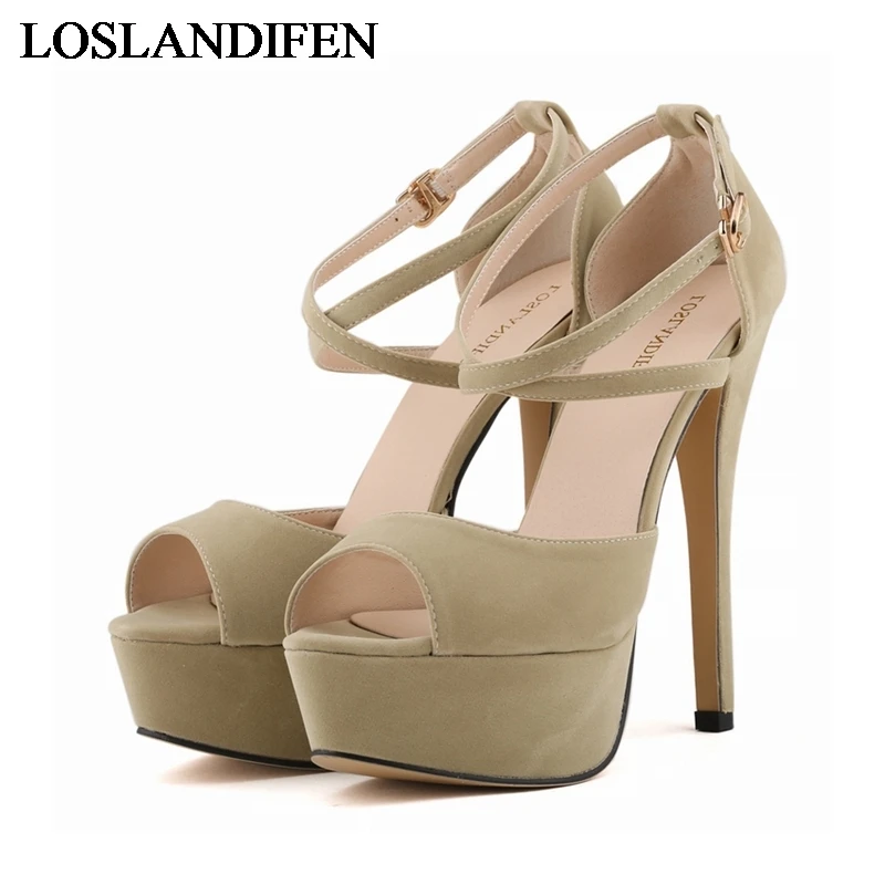

Sandalias Mujer 2018 Women's Shoes New Sweet Style Women Pumps Sandals Ladies Peep Toe Summer Single Shoe High Heel NLK-B0074