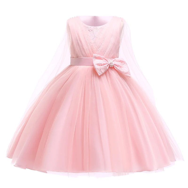 Пасхальное платье для выступлений для девочек, летнее свадебное платье, костюм Детские платья для девочек, праздничные платья принцессы для девочек 3, 4, 5, 6, 7, 8 лет - Цвет: Pink