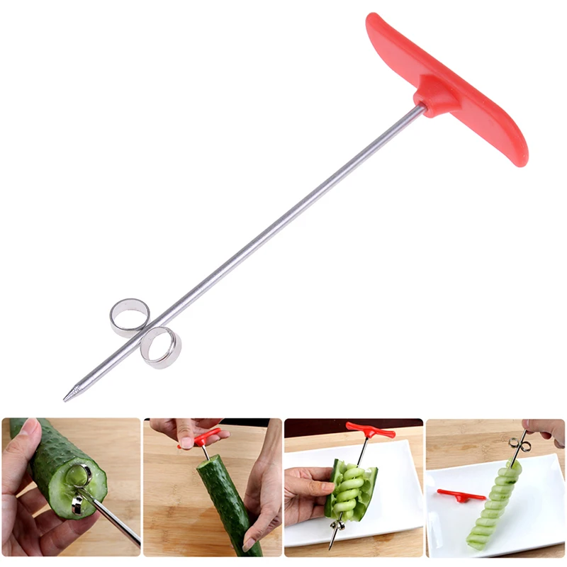 2 шт. спиральный вращающийся нож для картофеля моркови огурца овощей|Украшения| |