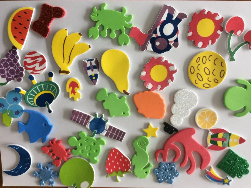Более 100 шт. дети EVA мультфильм наклейки/детей, родителей 3D DIY ручной работы ремесло записки наклейки для Классические игрушки