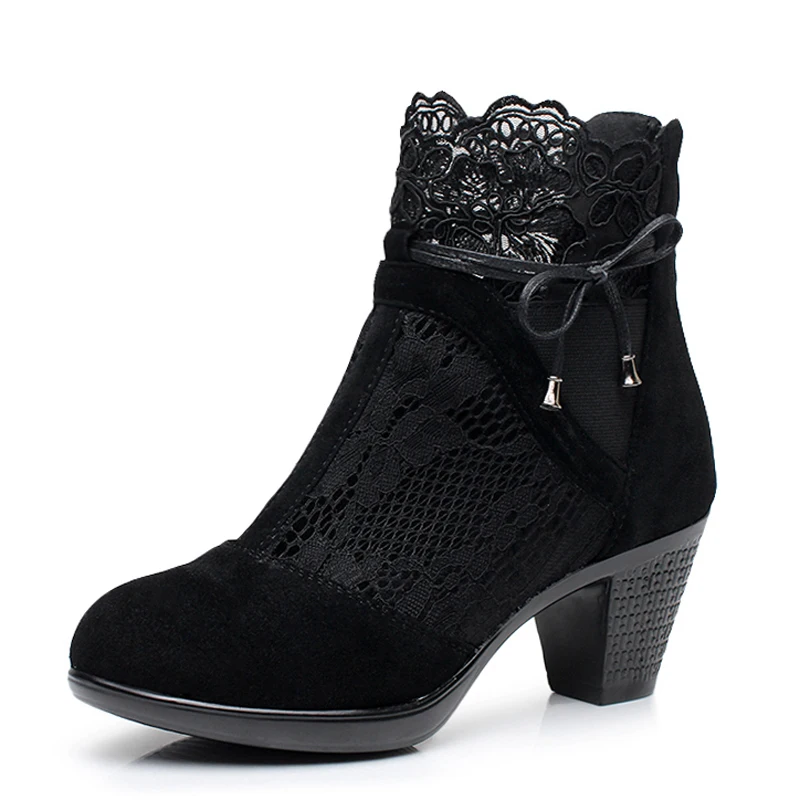 Shoes Woman Fashion Ankle Boots women spring boots Genuine