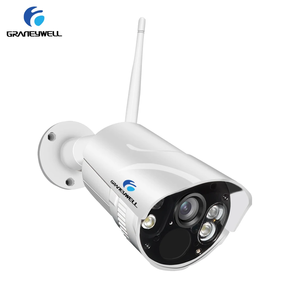 Graneywell Wifi IP Camera 1080P Smart Color Night Vision Outdoor Wireless Weatherproof Indoor Security Bullet TF Card IP Camera