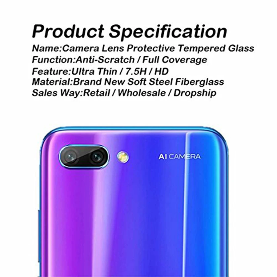 Защитная пленка для задней панели объектива камеры из закаленного стекла huawei Honor
