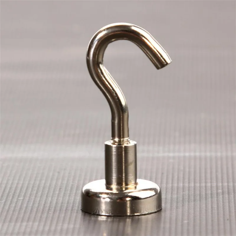 5PCS Strong Powerful Neodymium Hook hanger Self stick Heavy Duty Hooks