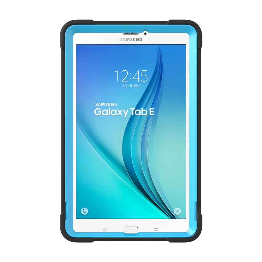 MAX-Q противоударный Броня твердой резины Kickstand Защитный чехол для Samsung Galaxy Tab E 9,6 T560 T561 Силиконовые Heavy Duty Прочный