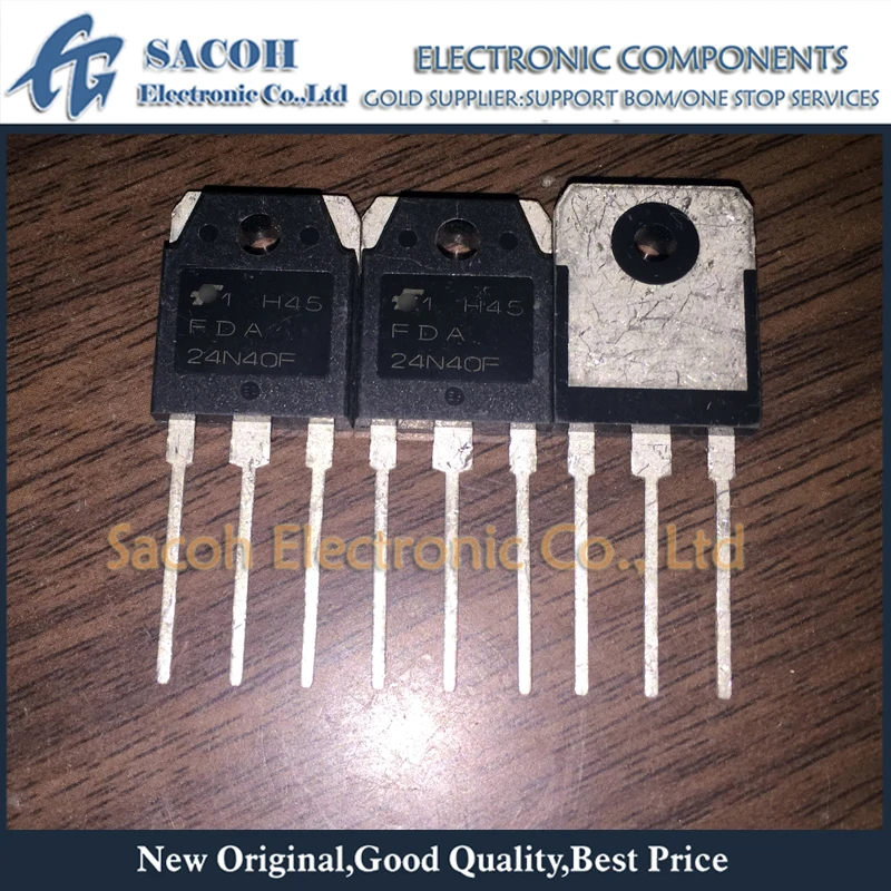 

New Original 10PCS/Lot FDA24N40F FDA24N40 24N40 TO-3P 24A 400V Powerful MOSFET Transistor Electronics Components Kit Circuits