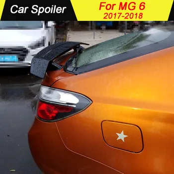 

For MG 6 2017 2018 High Quality ABS Material With LED LAMP Primer Color Car Tail Wing Decoration Rear trunk Spoiler For MG6