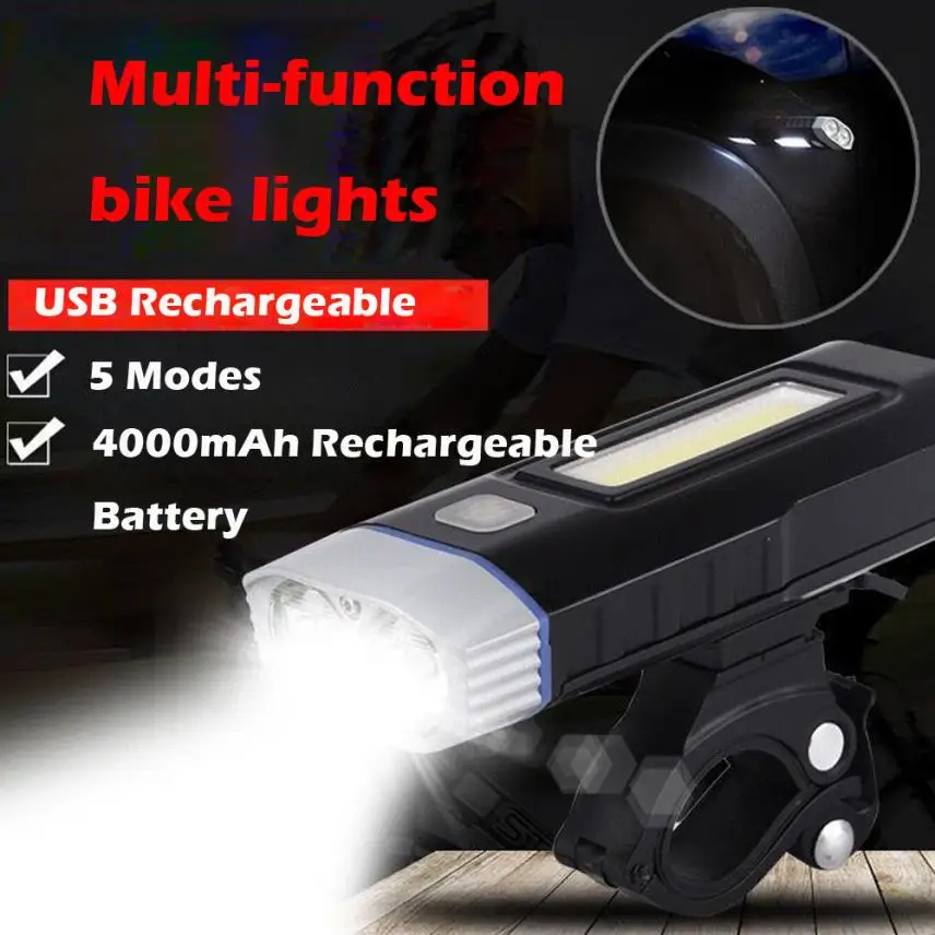 1 5 моделей велосипедов головного света USB Перезаряжаемые 18650 4000 мАч Батарея лампа клип отвертка велосипед Велоспорт Ремонт Аксессуары PJ4