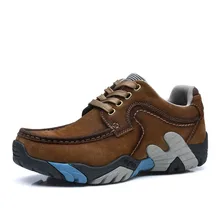 Корова замшевые зимние сапоги Для мужчин плюшевые теплые зимние Мужская обувь Повседневное Винтаж высокое качество