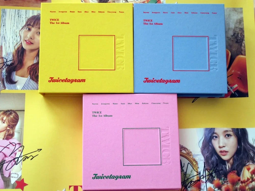 Signed Twice Autographed First Album Likey Twicetagram Cd Photobook Signed Poster K Pop 1117 Poster K Pop K Pop Albumphotobook Albums Aliexpress