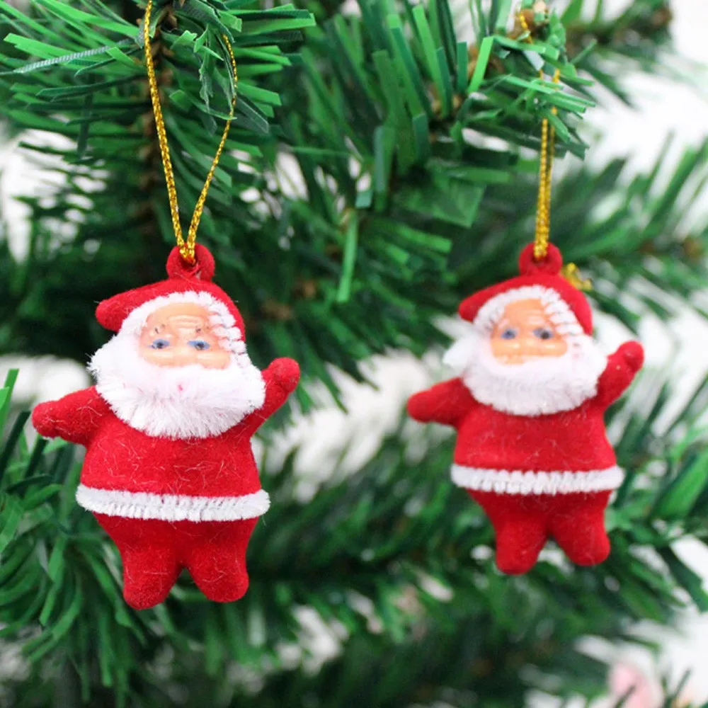 3Pcs Christmas Ornaments Gift Santa Claus Snowman Reindeer Doll Hang Decorations 2020 for Home xmas | Дом и сад
