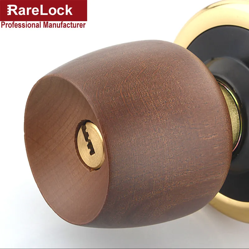 Rarelock, деревянная ручка, дверной замок, засов, круглая ручка для дома, спальни, офиса, отеля, школы, дверная фурнитура MMS419 cc