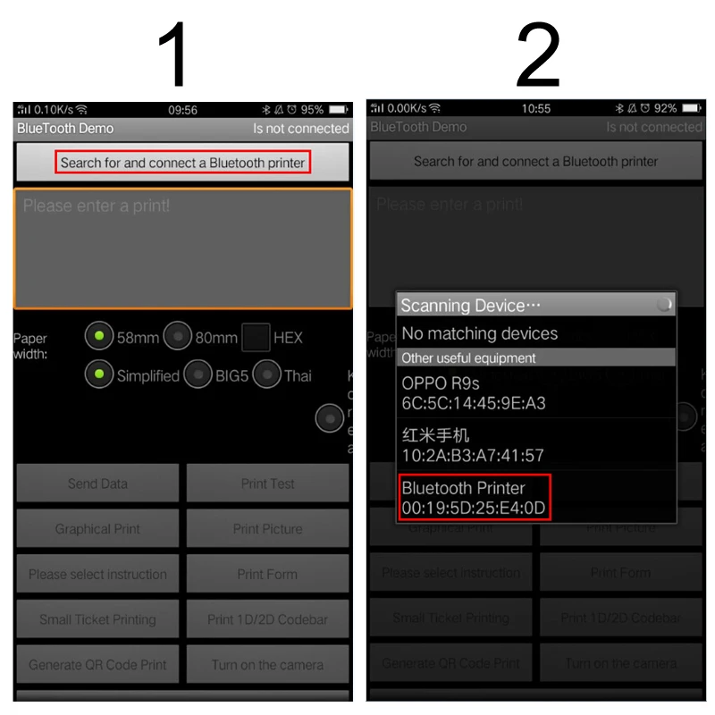 USB+ Bluetooth 80 мм мобильный мини термопринтер литий-ионные аккумуляторы поддержка тайской печати Bluetooth и USB POS принтер 80 мм